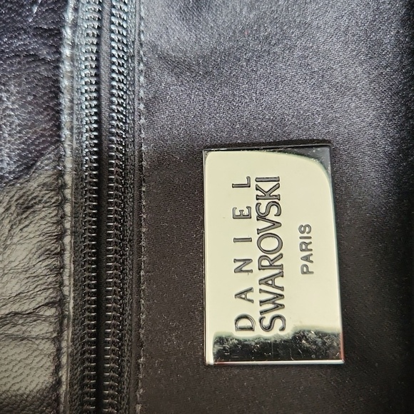 SWAROVSKI | Leather clutch crystals embellished black - Picture 6 of 8